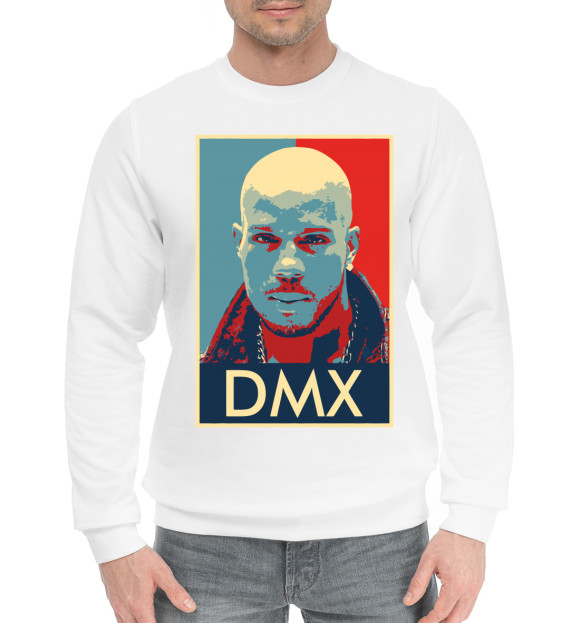 Мужской хлопковый свитшот с изображением DMX цвета Белый