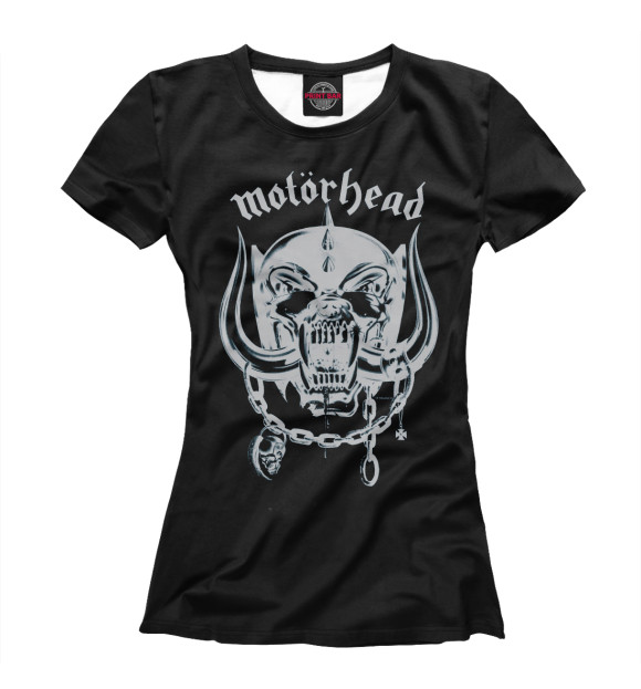 Женская футболка с изображением Motorhead цвета Белый