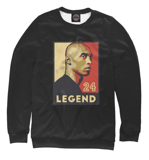 Свитшот для мальчиков с изображением Kobe - Legend цвета Белый