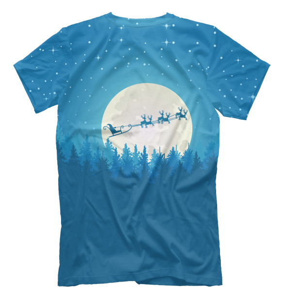 Мужская футболка с изображением Merry Christmas цвета Белый