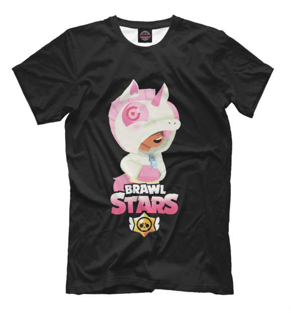 Футболка для мальчиков с изображением Brawl Stars UNICORN цвета Белый