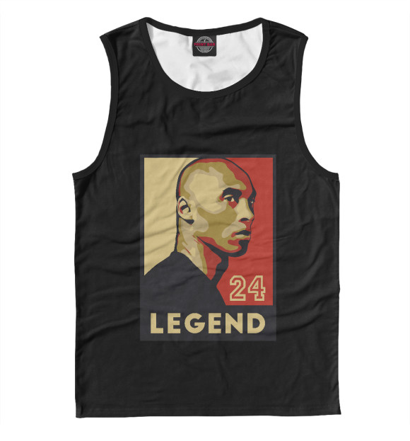 Майка для мальчика с изображением Kobe - Legend цвета Белый