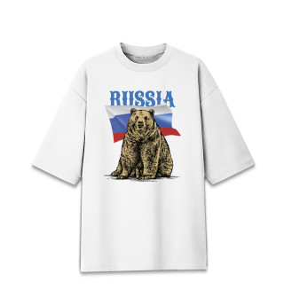 Мужская футболка оверсайз Russian bear