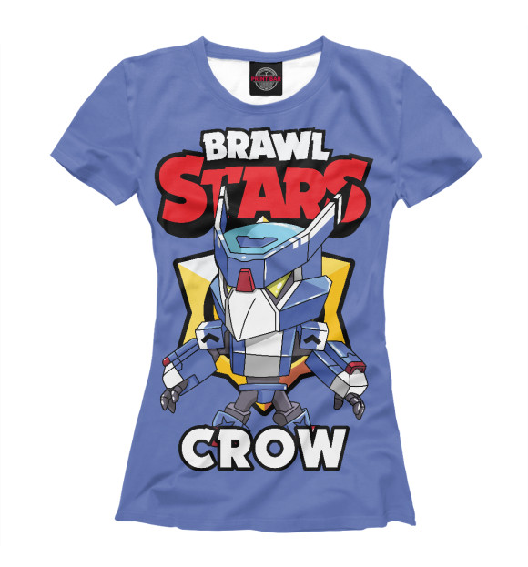 Футболка для девочек с изображением Brawl stars цвета Белый