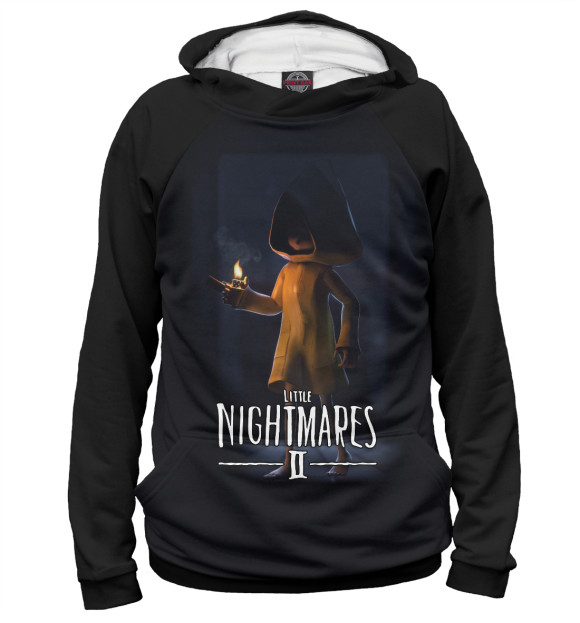 Мужское худи с изображением Little Nightmares цвета Белый