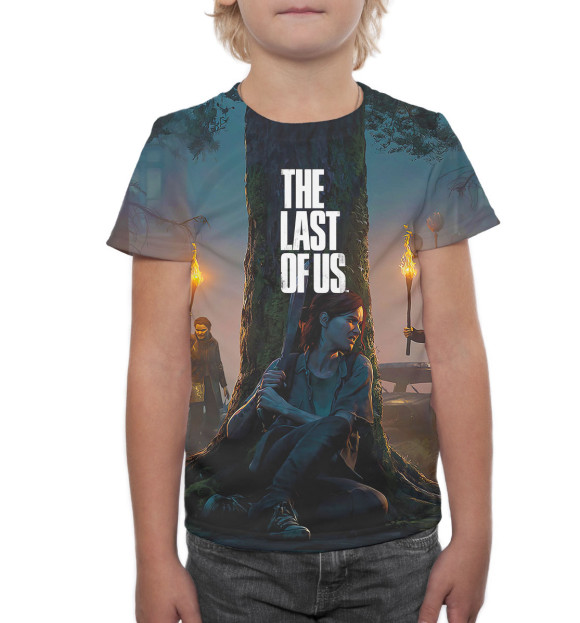 Футболка для мальчиков с изображением The Last of Us цвета Белый