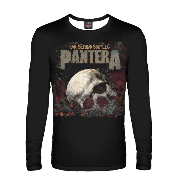 Мужской лонгслив с изображением Pantera цвета Белый