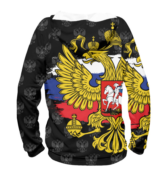 Женское худи с изображением Артем (герб России) цвета Белый