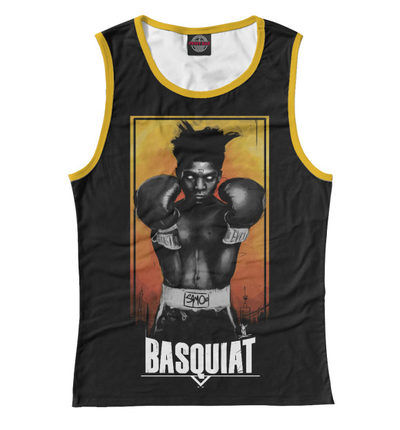 Майка для девочки с изображением Basquiat цвета Белый