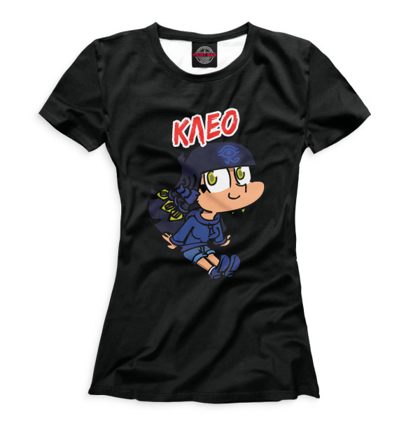 Женская футболка с изображением Клео цвета Белый