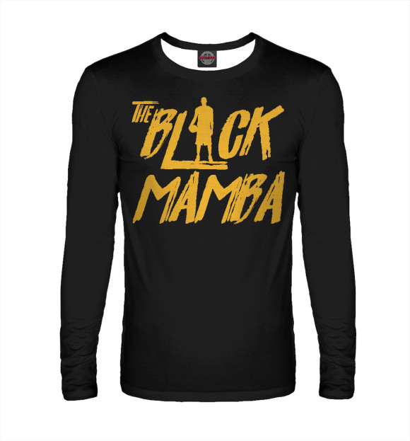 Мужской лонгслив с изображением The Black Mamba цвета Белый