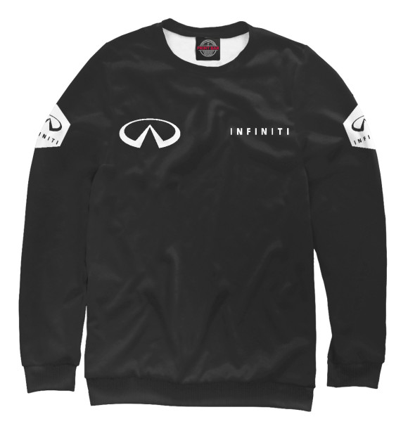 Свитшот для девочек с изображением Infiniti цвета Белый