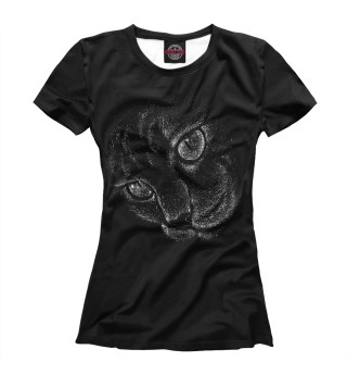 Женская футболка Завораживающий кот