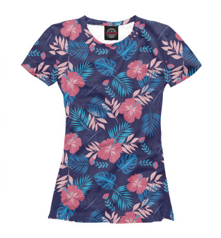 Женская футболка Тропические растения