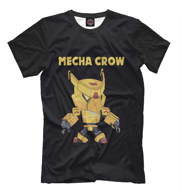Мужская футболка с изображением Brawl Stars CROW цвета Белый