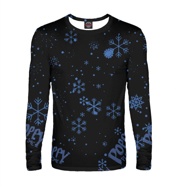 Мужской лонгслив с изображением Poppy Playtime цвета Белый