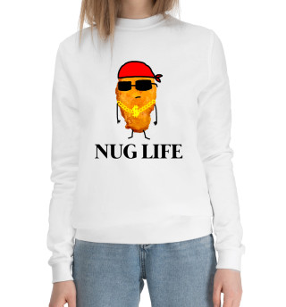 Женский хлопковый свитшот Nug life