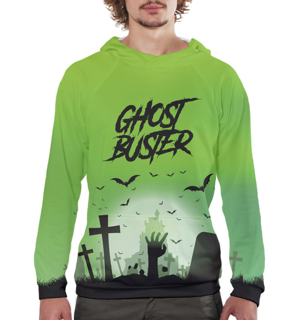 Мужское худи с изображением Дима Масленников цвета Белый