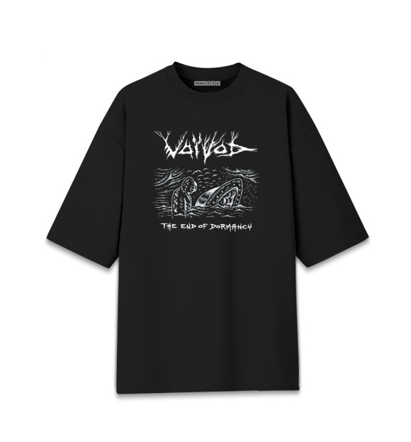 Мужская футболка оверсайз с изображением Voivod цвета Черный