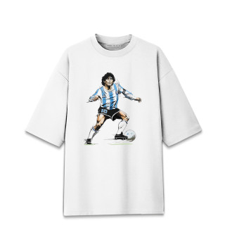 Женская футболка оверсайз Diego Maradona