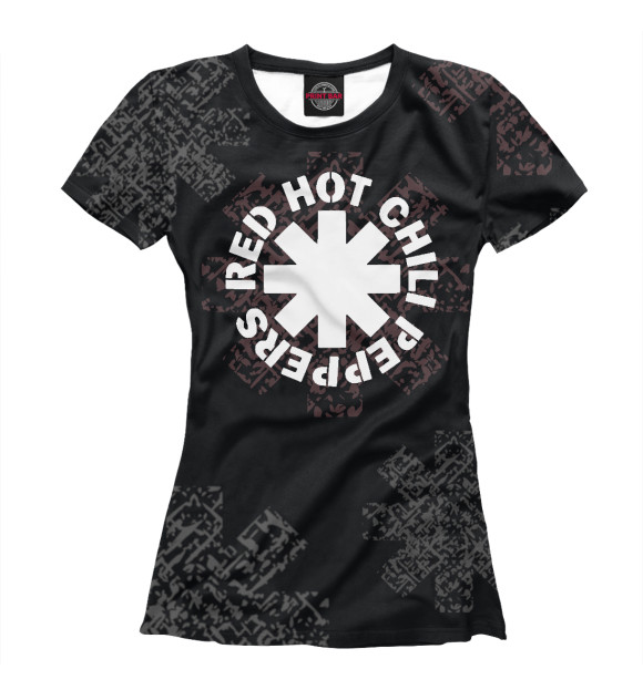 Футболка для девочек с изображением Red Hot Chili Peppers цвета Белый