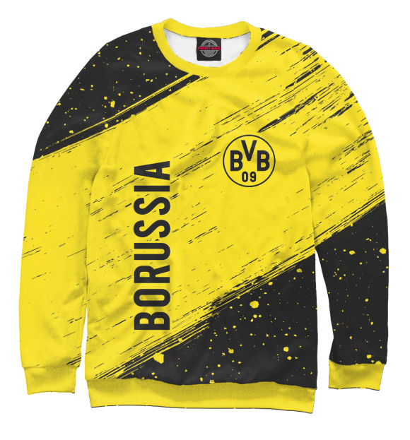 Свитшот для мальчиков с изображением Borussia / Боруссия цвета Белый