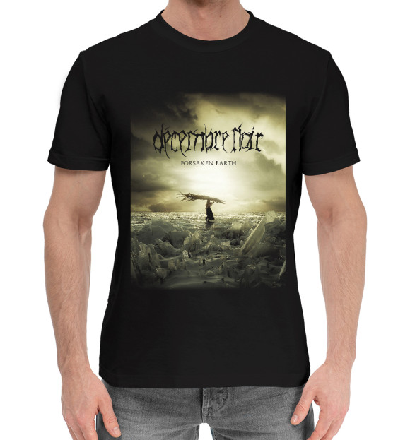 Мужская хлопковая футболка с изображением Decembrenoir цвета Черный