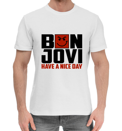 Хлопковые футболки Print Bar Bon Jovi