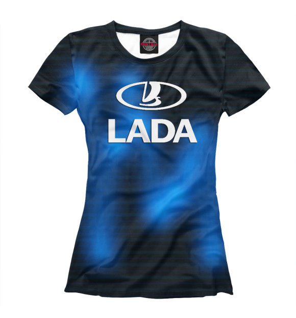 Футболка для девочек с изображением LADA | ЛАДА цвета Белый