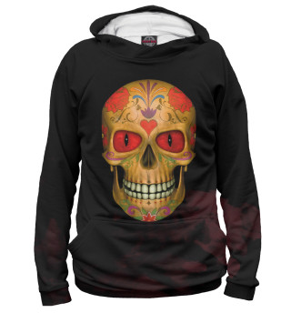 Женское худи Red Eyed Sugar Skull Zombi
