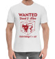 Мужская хлопковая футболка Wanted Cat
