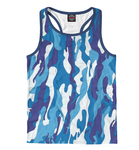 Мужская майка-борцовка с притом Морской флот цвета Белый Мужская майка-борцовка с изображением Морской флот цвета Белый