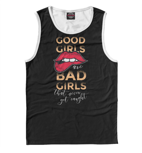 Майка для мальчика с изображением Good girls bad girls цвета Белый