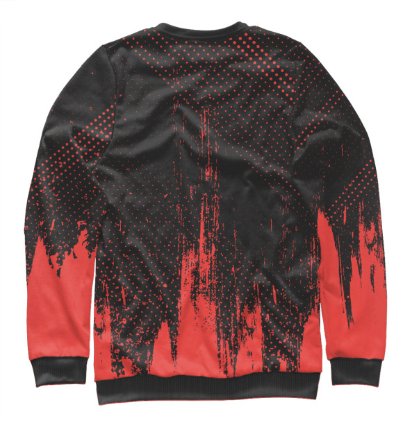 Мужской свитшот с изображением AC Milan / Милан цвета Белый