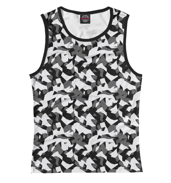 Женская майка с притом Осколок городской цвета Белый Женская майка с изображением Осколок городской цвета Белый