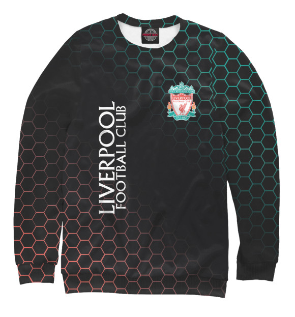 Свитшот для мальчиков с изображением Liverpool цвета Белый