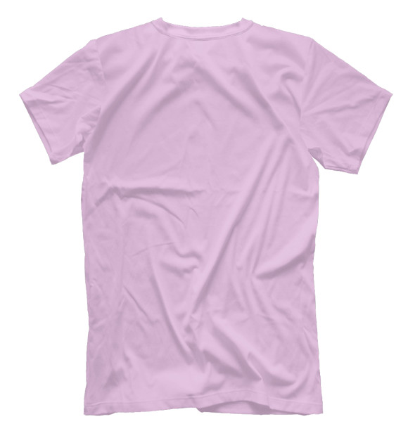 Мужская футболка с изображением Радужный  многохвостый лис цвета Белый