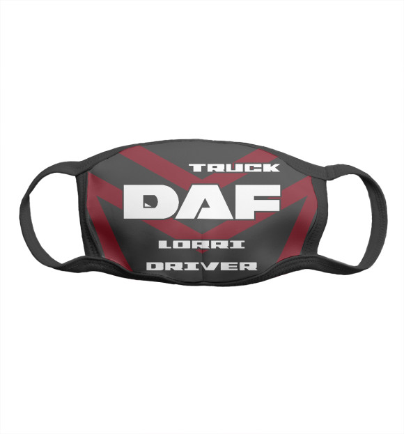 Маска тканевая с изображением DAF цвета Белый