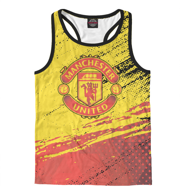 Мужская майка-борцовка с изображением Футбол - разное цвета Белый