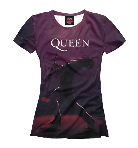 Женская футболка с изображением Queen цвета Белый