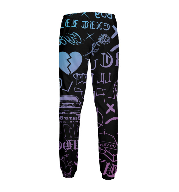 Мужские спортивные штаны с изображением Lil Peep цвета Белый