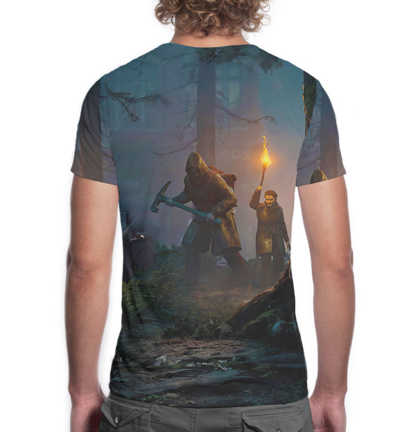 Мужская футболка с изображением The Last of Us цвета Белый