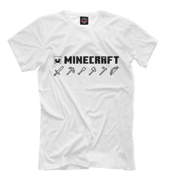 Футболка для мальчиков с изображением Minecraft Hemlet цвета Белый