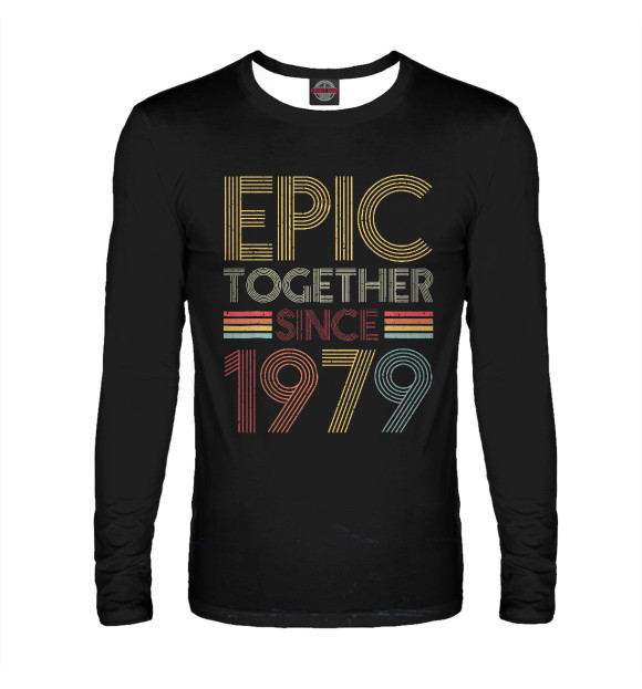 Мужской лонгслив с изображением Epic Together Since 1979 цвета Белый