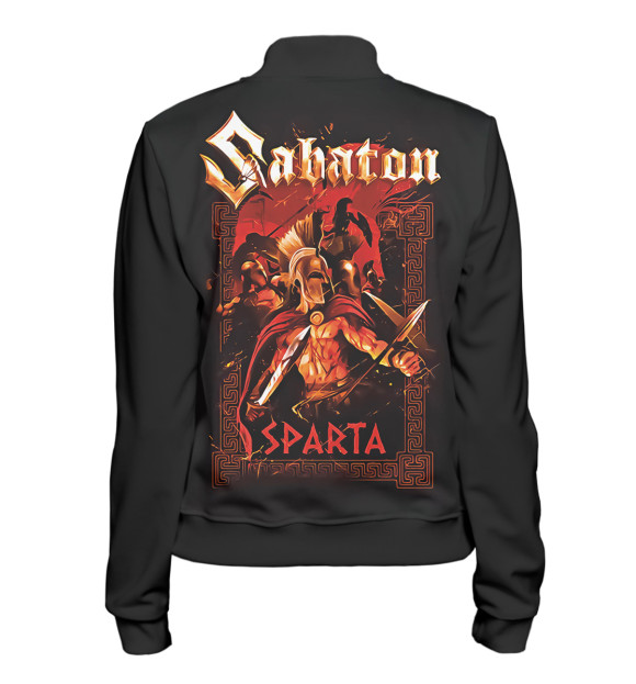Женский бомбер с изображением Sabaton цвета Белый