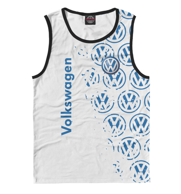 Майка для мальчика с изображением Volkswagen цвета Белый