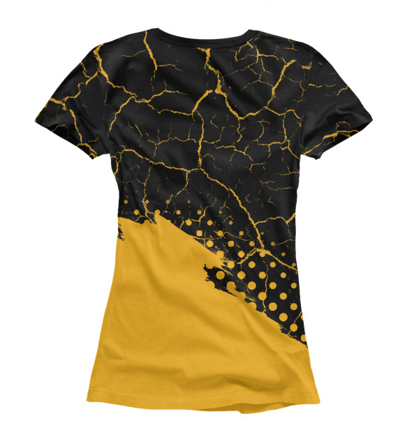 Футболка для девочек с изображением Без Паники - Биткойн - Краска цвета Белый