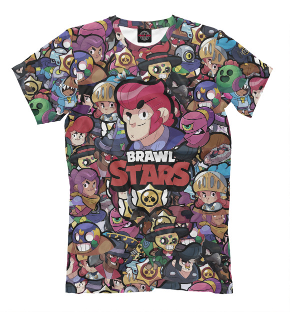 Футболка для мальчиков с притом Brawl Stars: Colt цвета Белый Футболка для мальчиков с изображением Brawl Stars: Colt цвета Белый