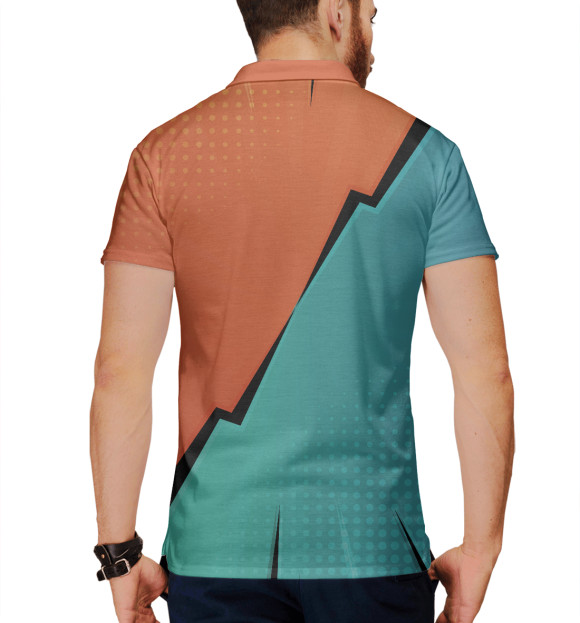 Мужское поло с изображением Alfa Romeo цвета Белый