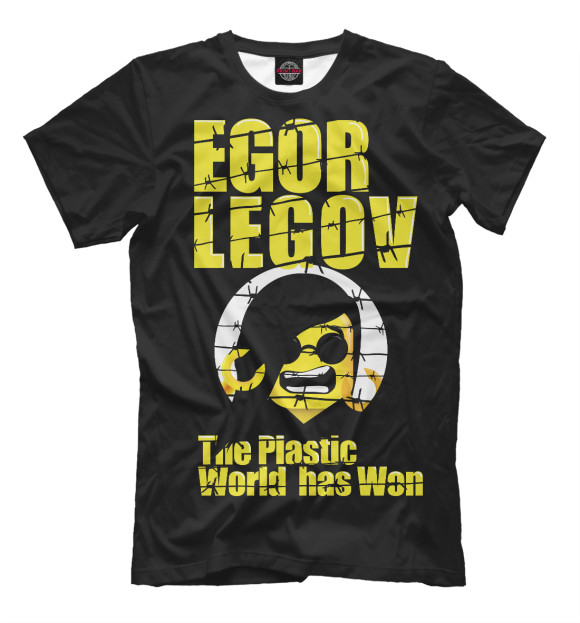 Мужская футболка с изображением Egor Legov цвета Белый
